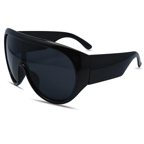 Mriendao Oversized Sunglasses for Women Big Large Frame Wrap Around Sun Glasses Trendy Retro UV Protection Cool shades