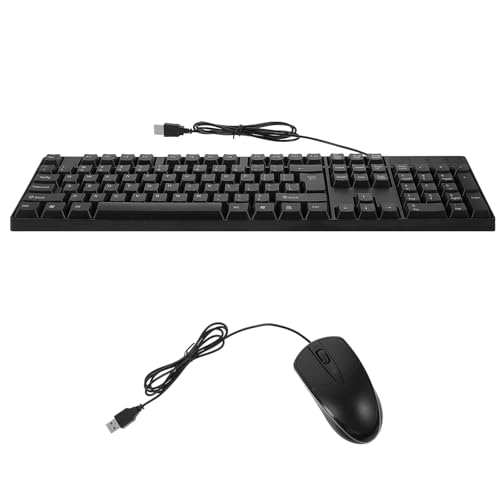Combo teclado y ratón USB BESPORTBLE compacto y silencioso para trabajar sin ruido