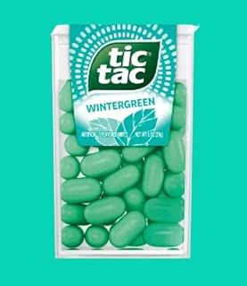 Wintergreen Flavored Mints 6 Pack| Wintergreen Mints 1 oz Tub | Low Calorie Wintergreen Mints | Pack of 6