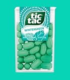 Tic Tac Wintergreen Flavored Mints | Wintergreen Mints 1 oz Tub | Low Calorie Wintergreen Mints | Pack of 6