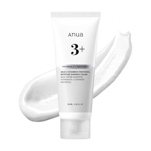 Anua 3 Ceramide Panthenol Moisture Barrier Cream, tägliche Gesichtscreme für alle Hauttypen, Hydration, Nicht Komedogen, mit Centella für die Hautbarriere Pflege, Korean Skincare, 100ml