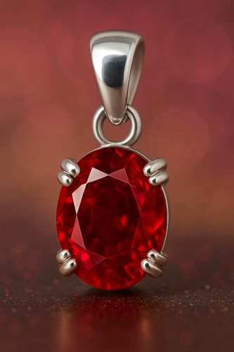 Natural Ruby Pendant Certfied Necklace 5.55 Carat precious Oval Shape Stone Pendant Pure 925 Sterling Silver3