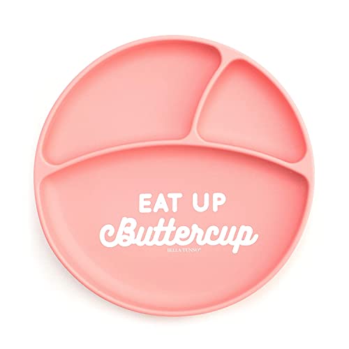 Image of Bella Tunno Wonder Plate - Silicone Suction Plates for Baby and Toddler Plates, Microwave and Dishwasher Safe Food-Grade BPA Free Silicone, Eat up Buttercup