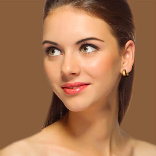 Sonateomber Gold Crystal Hoop Huggie Earrings for Women - Trendy Unique Sparkly Rhinestone CZ Thick Earings Hypoallergenic Wedding Prom Bridal Fashion Fairy Jewelry Gift2