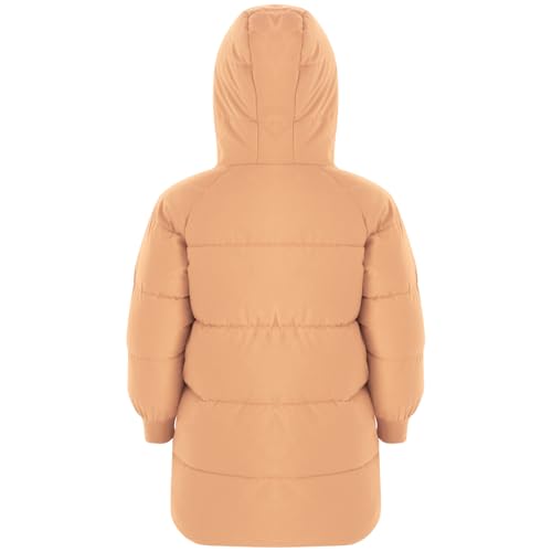 JEYPINMI Little Boys Girls Hooded Puffer Jackets Warm Quilted Coat Windproof Outwear Comfy Clothes4