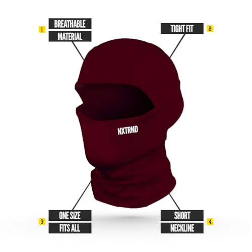 Image of Nxtrnd Breathable Ski Mask, Lightweight Balaclava, Moisture-Wicking Shiesty