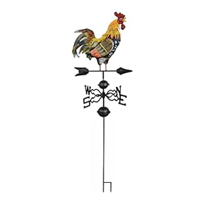 Hgc48inmetalweathervaneforgardendecorfarmhousedecorativewithroosterornamentwindvaneweathervanes Urban Country Home Decor Hgc 48 in metal weather vane for garden decor farmhouse decorative with rooster ornament wind vane weathervanes urban country home decor