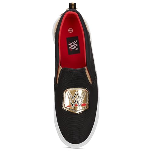 WWE Mens Championship Belt Shoes - John Cena, Roman Reigns, Seth Rollins World Wrestling Champion Belt Slip On Sneakers4