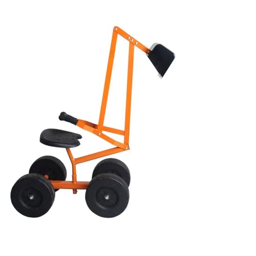 Jouet bac à sable FANTASK solide en métal pour éviter la casse pelleteuse enfant orange pivotante