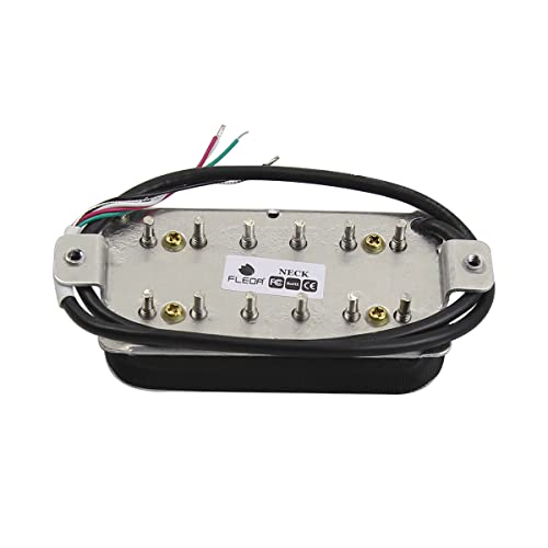 FLEOR Guitar Humbucker Pickups Double Coil Neck Pickup for Electric Guitar Pickup-White - Image 4