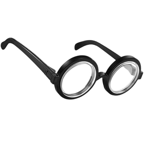 ZHAOYCSH Anteojos de Nerd Retro con Lentes Transparentes, Gafas de Mago Divertidas y Gruesas para Disfraces de Adultos, Fiestas Temáticas de Halloween y Eventos de Cosplay, Accesorio de Broma | Ya disponible en tu tienda friki favorita! En mundofriki.es!