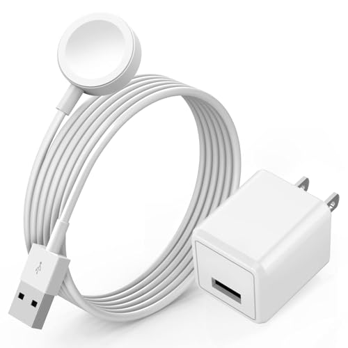 USB A Watch Charger,3 in 1 USB A Phone for iWatch Charger Fast Charging Cable 4FT with 12W Dual Port Travel Charger Cable for Watch SE/SE2/9/8/7/6/5/4,for Phone 14/13/12/11