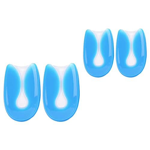 Gogogmee 2Pairs U Shaped Silicone Heel Cushion Inserts for Relief Comfortable Foot Support for Sports Shoes Boots and Casual Footwear