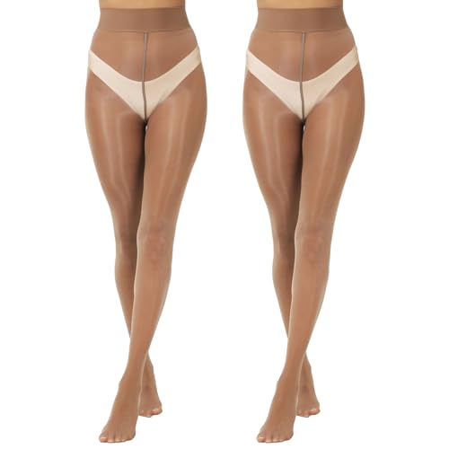 Collants brillants extensibles et résistants MANZI lot de 2