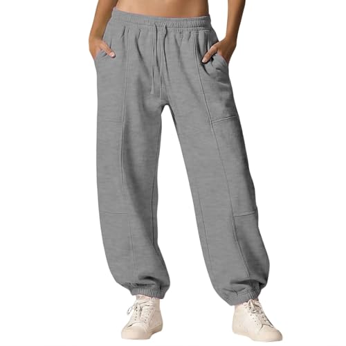 Pantalon long d'été baggy femme ample et léger contre la chaleur estivale