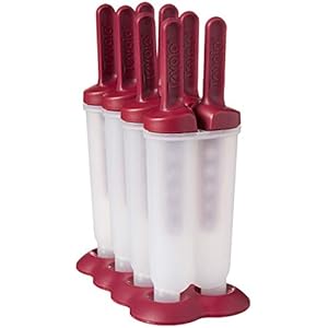 Tovolo Twin Popsicle Molds with Sticks Ice Pop Maker BPA Free Food Safe Dishwasher Safe Great for Homemade Juice Popsicles!