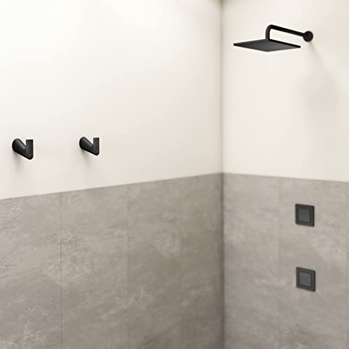 Image of Kohler Accent Single Robe Hook | Door Mount Robe Hanger | Contemporary Straightline Design | Easy Install with Hardware | Rust Resistant Durable Metal Build | Matte Black Finish | 2 Yrs Warranty