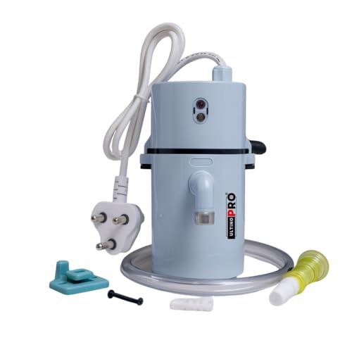 Image of 1 Litre Portable Instant Water Geyser | Compact Electric Water Heater for Bathroom, Kitchen, Bucket Bath | Shock-Proof & Energy Efficient (GREY)