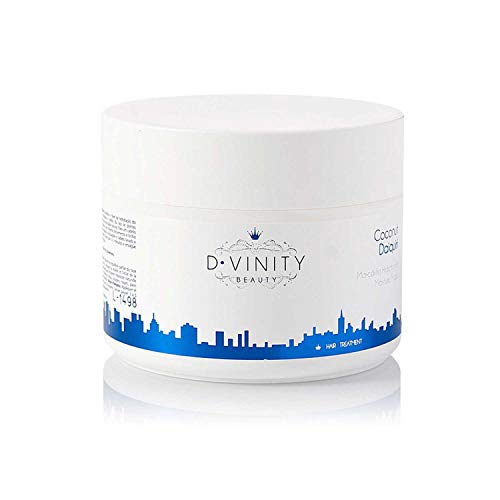 D.VINITY Coconut Daiquiri - Mascarilla para Pelo Seco, Mascarilla Hidratante, Todo tipo de Cabello, Aloe Vera, Hidrata y Revitaliza, Apto para Uso Frecuente, Coco (250 ml)