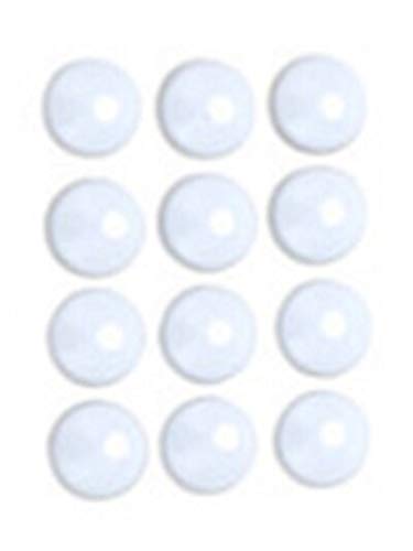 FIOLTY 12 pc Puerta de Coche de la Cubierta del Protector de Tornillo Accesorios para Renault Twingo talismán tráfico Clio 1 2 3 4 Deporte captur Laguna: Blanco 12 pc