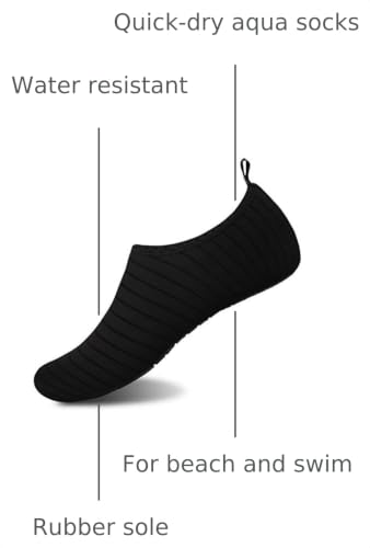 Image of WateLves Womens and Mens Kids Water Shoes Barefoot Quick-Dry Aqua Socks for Beach Swim Surf Yoga Exercise