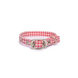 PetWale Cat Collar Red & White Checks