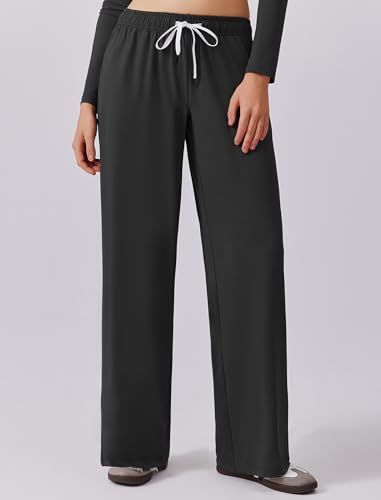 PINSPARK Women 2 Piece Lounge Set Long Sleeve Cropped Top Wide Leg Pants with Pockets 2024 Fall Outfits Matching Tracksuit3