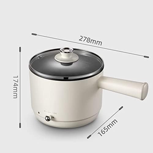 Mini Electric Skillet 1.2L Portable Rice Cooker Non-stick Multi Hot Pot for Travel Office School
