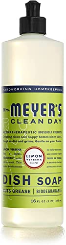 Image of MRS. MEYER'S CLEAN DAY Dish Soap Variety (Lemon Verbena + Basil + Honeysuckle, 1CT