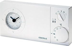 Eberle EASY3SW Analoges Uhrenthermostat Weiß 16A