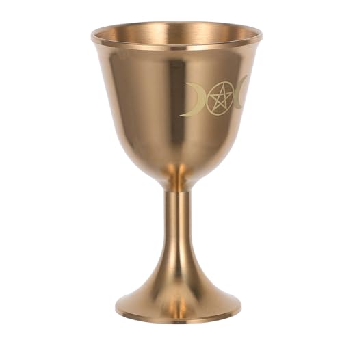 Taza de cobre retro y copa metálica antigua para adorno de mesa de salón 5
