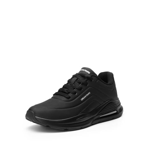 DREAM PAIRS Zapatillas Mujer Deportivas con Media Suela Acolchada Zapatos Mujer Tranpirables,Size 36.5,Todo Negro,SDFN2422W
