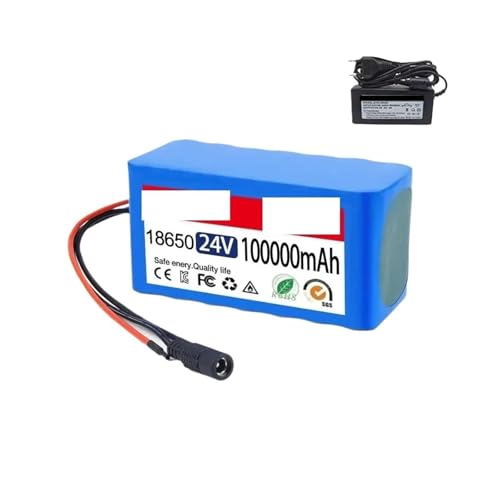 HNGHBRDF 24V 100000mAh 7S3P 18650 Lithium 29.4V 24V Lithium Battery Wheelchair Battery 7s3p Battery Pack for Bicycle(1Pcs 100000mAh)