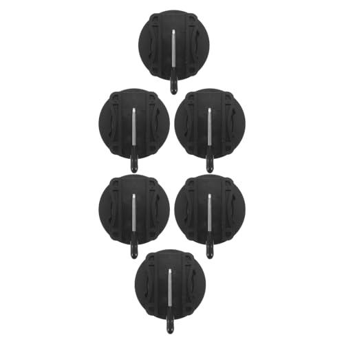 6 clips antideslizantes Ciieeo para alfombrillas de coche color negro
