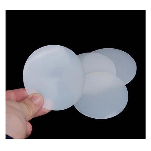 EDFMGH 5pcs Silicone Solid Disc, Diameter 30-100mm Thick 1mm 2mm Silicone Round Pad, Silicone Flat Pad Round Waterproof Sealing Ring(30mm x 2mm)