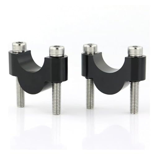 Motorrad Lenkererhöhungen Für Moto Für Guzzi Für V7 Motorrad CNC Billet Aluminium 7/8 "22mm Lenker Fat Bar Riser Montage(Black Riser 20mm)