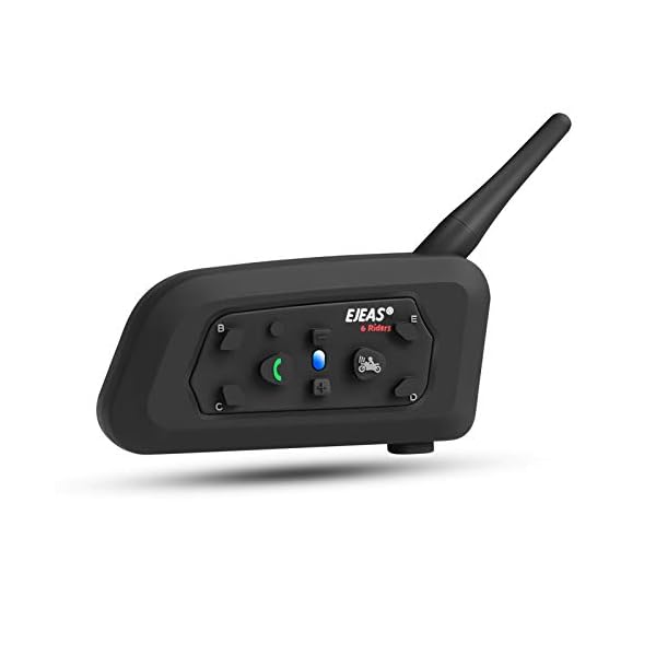 EJEAS 1 Paquete V6 Pro BT Casco de Motocicleta Bluetooth 3.0 Intercomunicador Auricular 1200M
