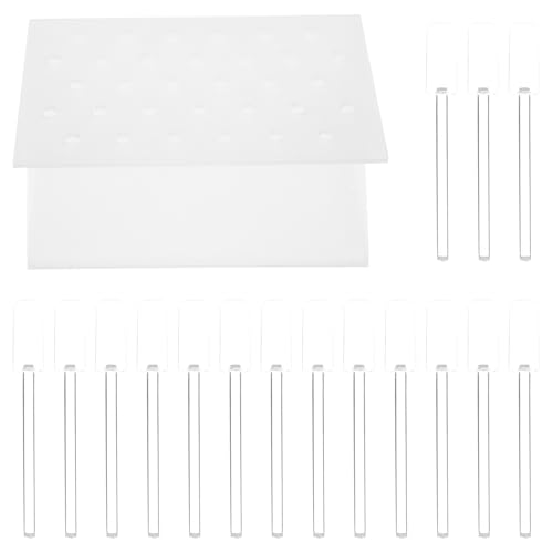 VICASKY Support de Rangement pour Manucure 32 Emplacements Présentoir pour Nail Art en Plastique Solide Support de Table pour Salon de Beauté Organisateur Pratique et Facile à Nettoyer