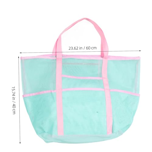 VALICLUD Portable Mesh Swim Bag Multi-functional Travel Organizer for Beach and Swimming Gear Tote with Handheld Design Storage2