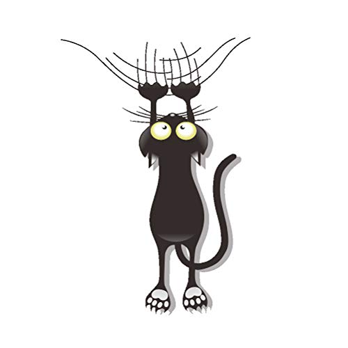 Chat À Gratter Escalade Voiture Autocollants et Décalques Drôle Mignon Porte De La Voiture Porte Pare-Chocs Voiture Style Stylo Vinyle