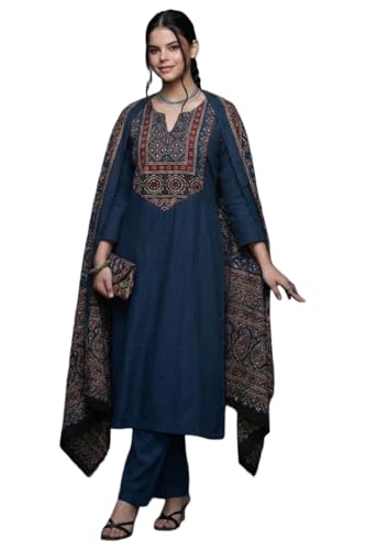 Kurta tenue ethnique pour femme style habillé et décontracté imprimé droit viscose M