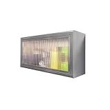 Pllrbvshs Pensile Bagno in Acciaio Inox 304, Armadietto a Parete con Anta in Vetro a Ribalta, Mobiletto Mediche, Scaffale Spezie per Cucina e Soggiorno, Organizzatore in Metallo.(40 x 25 x 30 cm)