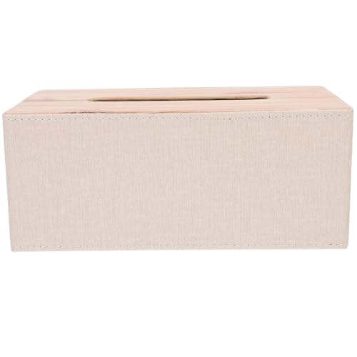 Zerodeko Capa De Caixa De De Couro Pu Para Lenços Faciais De Descartáveis Suporte De Caixa De Retang