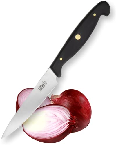 Taylors Eye Witness Professional Series British Made Cooks Kitchen Knife - 10cm Cutting Edge with an Ultra Fine, Pointed Blade, Precision Ground from High Carbon Stainless Steel. Made in Sheffield