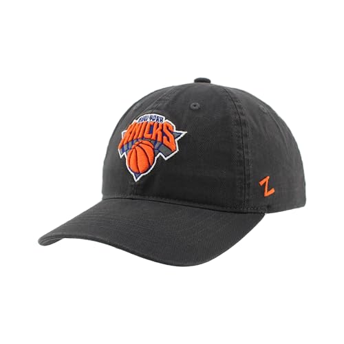 New York Knicks NBA Officially Licensed Adjustable Hat Scholarship Icon Charcoal