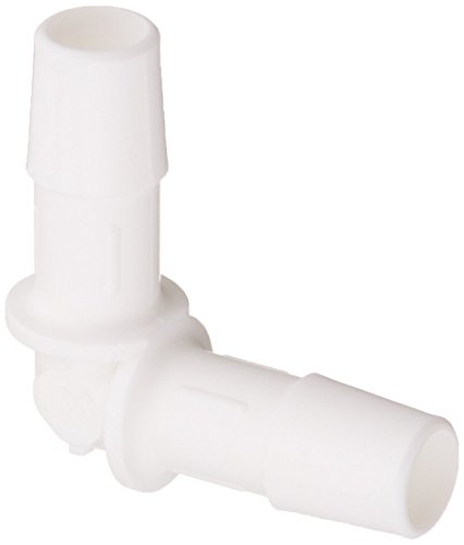Eldon James L0-6WP White Polypropylene Equal 90 Degree Elbow, 3/8