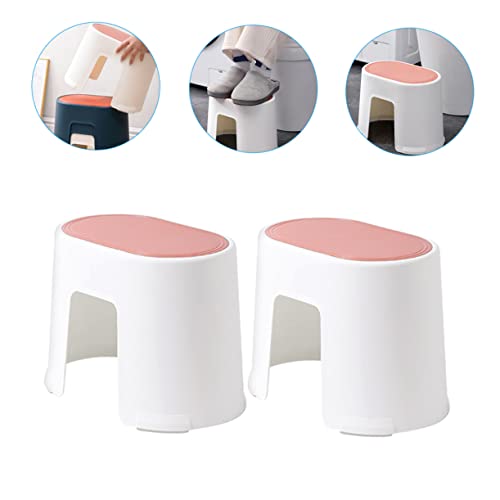 Wakauto Banqueta Para Banheiro 2 Peças Banquinho Para Pés Banquinho Para Pés Em Casa Banquinho Para