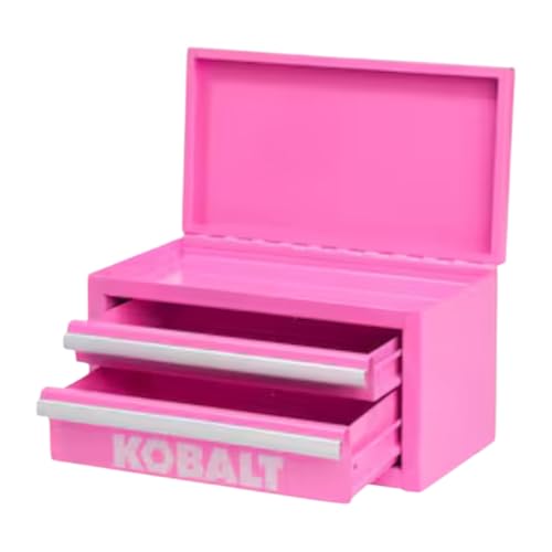 Mini 2-Drawer Hot Pink Steel Tool Box 11-in, makeup, portable, mini size, makeup storage, craft storage