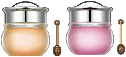 2Pcs Plumping Lip Gloss Lip Oil Set,Honey Sakura Balm Lip Balm for Fade Lip Lines Hydrating Moisturizing Lip Mask Care Day Night Repair
