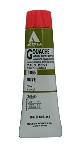 ホルベイン アクリリックガッシュ オリーブ D065 20ml 007065